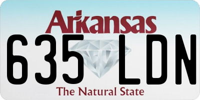AR license plate 635LDN