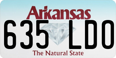 AR license plate 635LDO