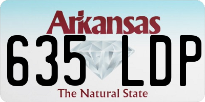 AR license plate 635LDP