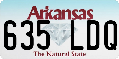 AR license plate 635LDQ