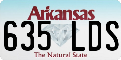 AR license plate 635LDS