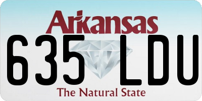 AR license plate 635LDU