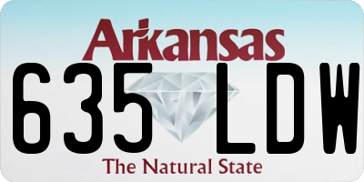 AR license plate 635LDW