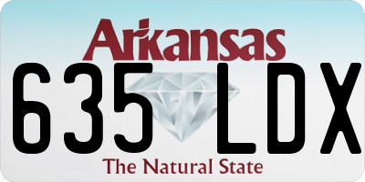AR license plate 635LDX