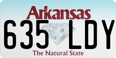AR license plate 635LDY