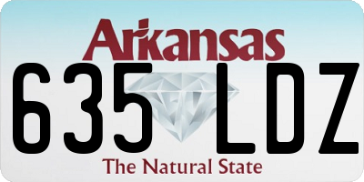 AR license plate 635LDZ