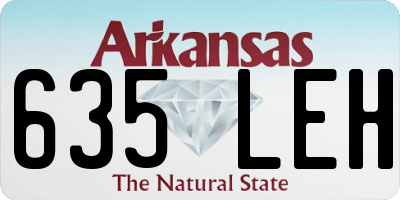 AR license plate 635LEH
