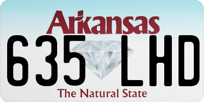 AR license plate 635LHD
