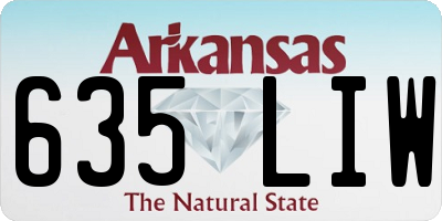 AR license plate 635LIW