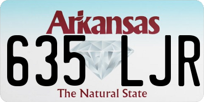 AR license plate 635LJR