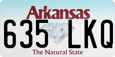 AR license plate 635LKQ