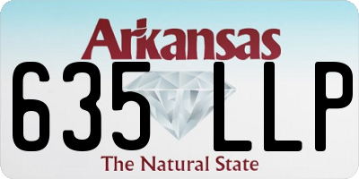 AR license plate 635LLP