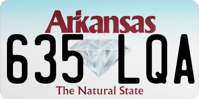 AR license plate 635LQA