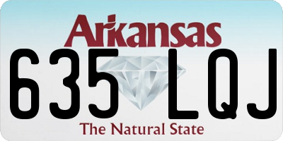 AR license plate 635LQJ