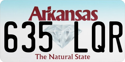 AR license plate 635LQR