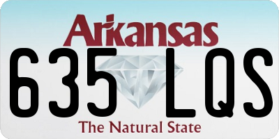 AR license plate 635LQS