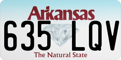 AR license plate 635LQV