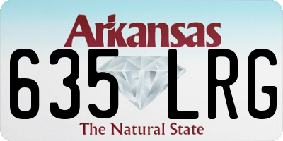 AR license plate 635LRG