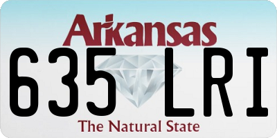 AR license plate 635LRI