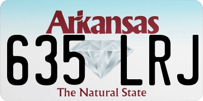 AR license plate 635LRJ
