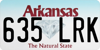AR license plate 635LRK