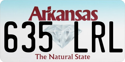 AR license plate 635LRL
