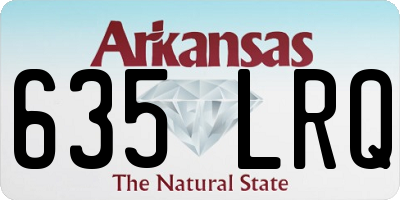 AR license plate 635LRQ