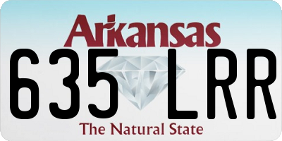 AR license plate 635LRR