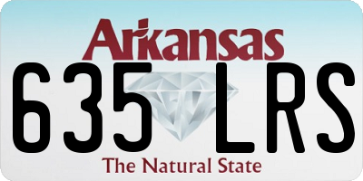 AR license plate 635LRS