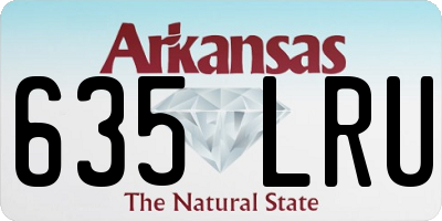 AR license plate 635LRU