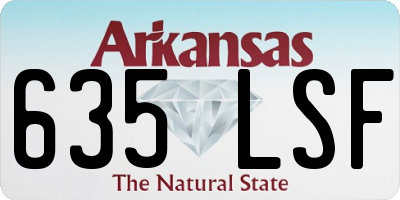 AR license plate 635LSF