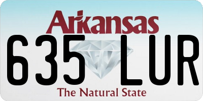 AR license plate 635LUR