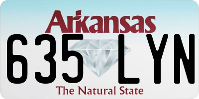 AR license plate 635LYN