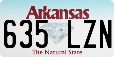 AR license plate 635LZN