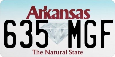 AR license plate 635MGF