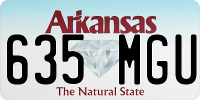 AR license plate 635MGU