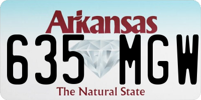 AR license plate 635MGW