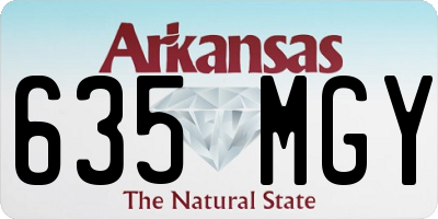 AR license plate 635MGY