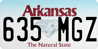 AR license plate 635MGZ