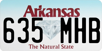 AR license plate 635MHB
