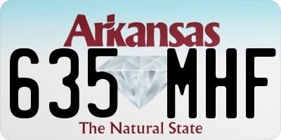 AR license plate 635MHF