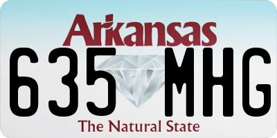AR license plate 635MHG