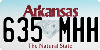 AR license plate 635MHH