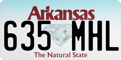 AR license plate 635MHL