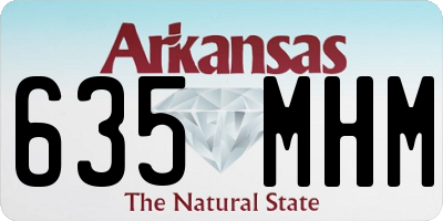 AR license plate 635MHM