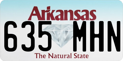 AR license plate 635MHN