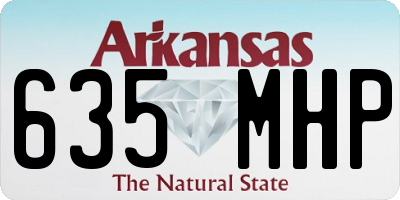 AR license plate 635MHP