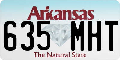 AR license plate 635MHT