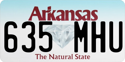 AR license plate 635MHU