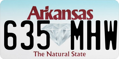 AR license plate 635MHW